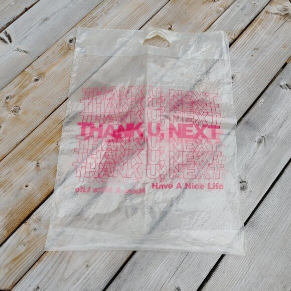 Ariana Grande Tour Merch Thank you Next Plastic Bag - Picture 1 of 2